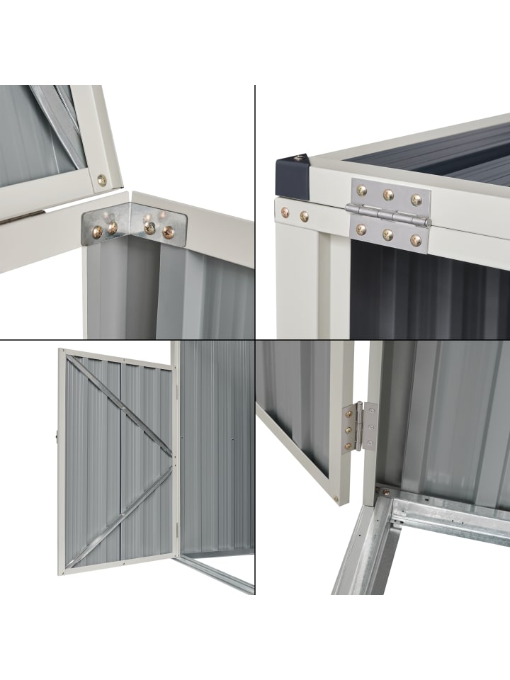 pro.tec Mülltonnenbox Tarbek für 4 Tonnen in Anthrazit (B)292cm günstig kaufen onesize