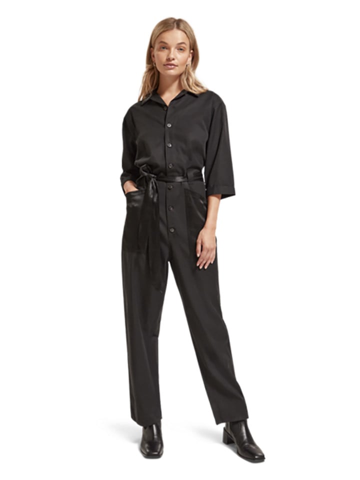 Scotch & Soda Jumpsuit in Schwarz günstig kaufen