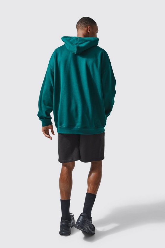 Man Active Oversize Athletic Hoodie mit Acid-Waschung