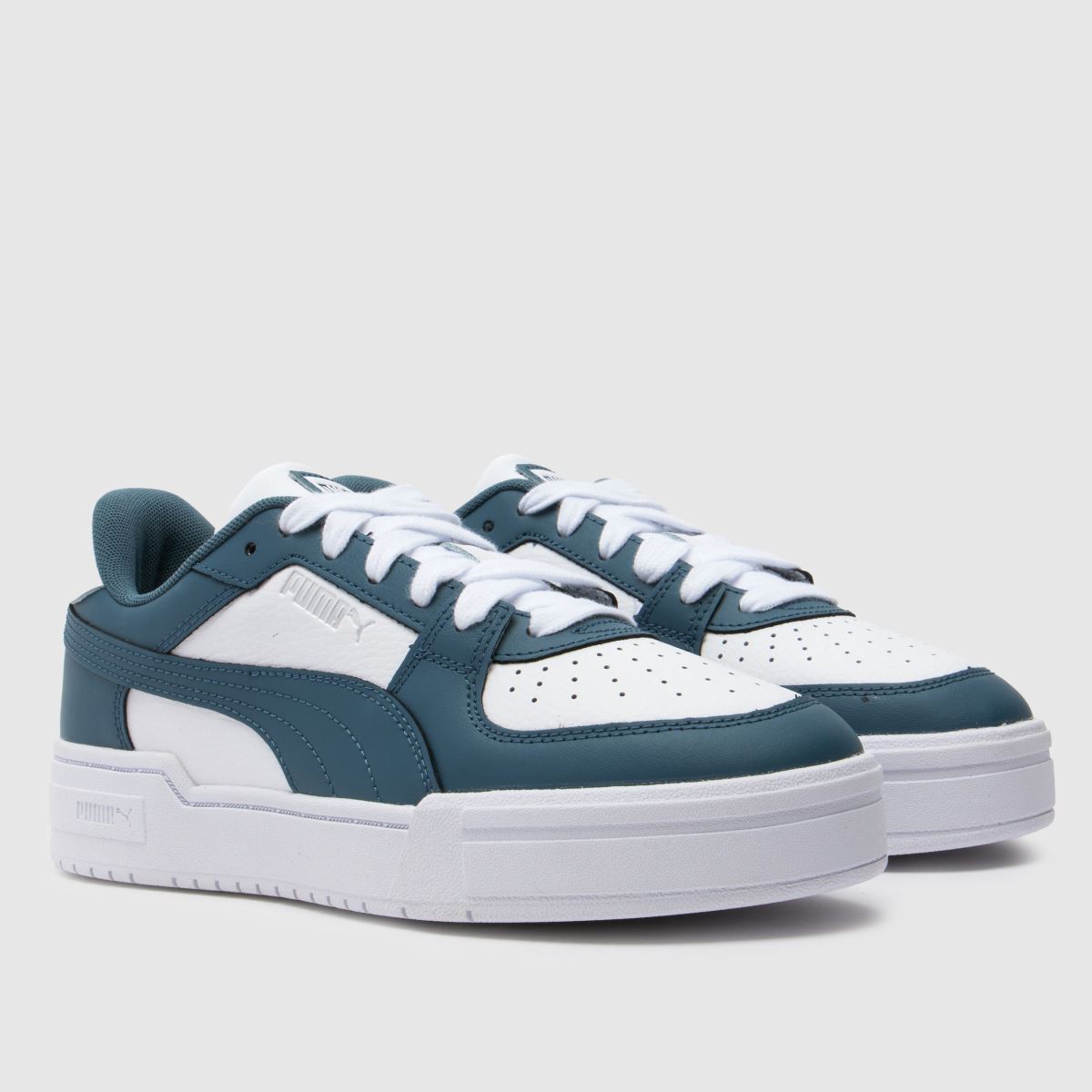 PUMA vita och marinblå ca pro classic pojkar/ungdomsskor