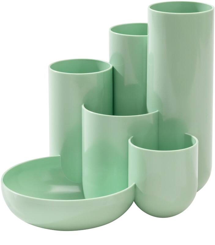 HAN CAMPUS Stifthalter 6 Fächer PS (Polystyrol) Pastellgrün