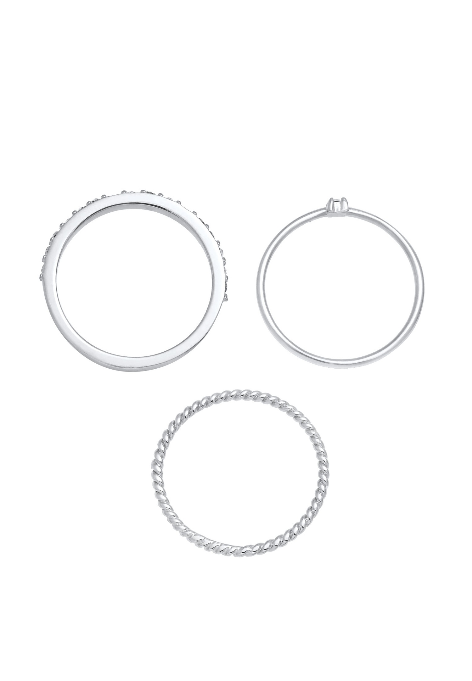 Ensemble de boucles d'oreilles Elli pour femme, solitaire torsadé moderne, design multicolore tendance avec émail et cristal en argent sterling 925 plaqué or