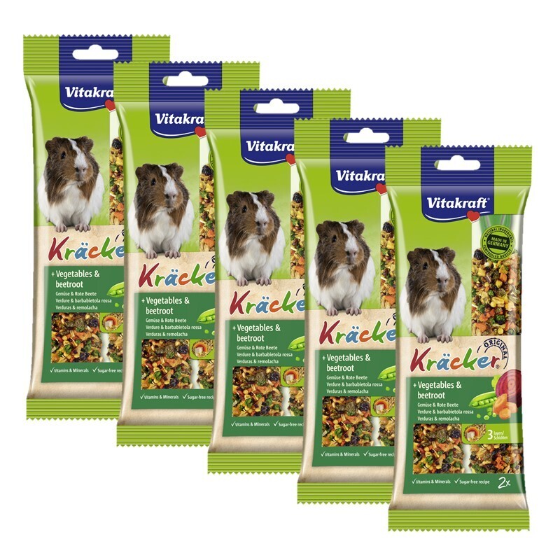 Vitakraft Snacks Vitakraft Kräcker Meerschweinchen 5x2er Gemüse & Rote Beete