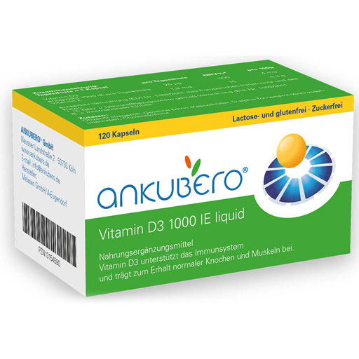ANKUBERO Vitamin D3 1000 I.E. Liquidkapseln  120 St  Kapseln