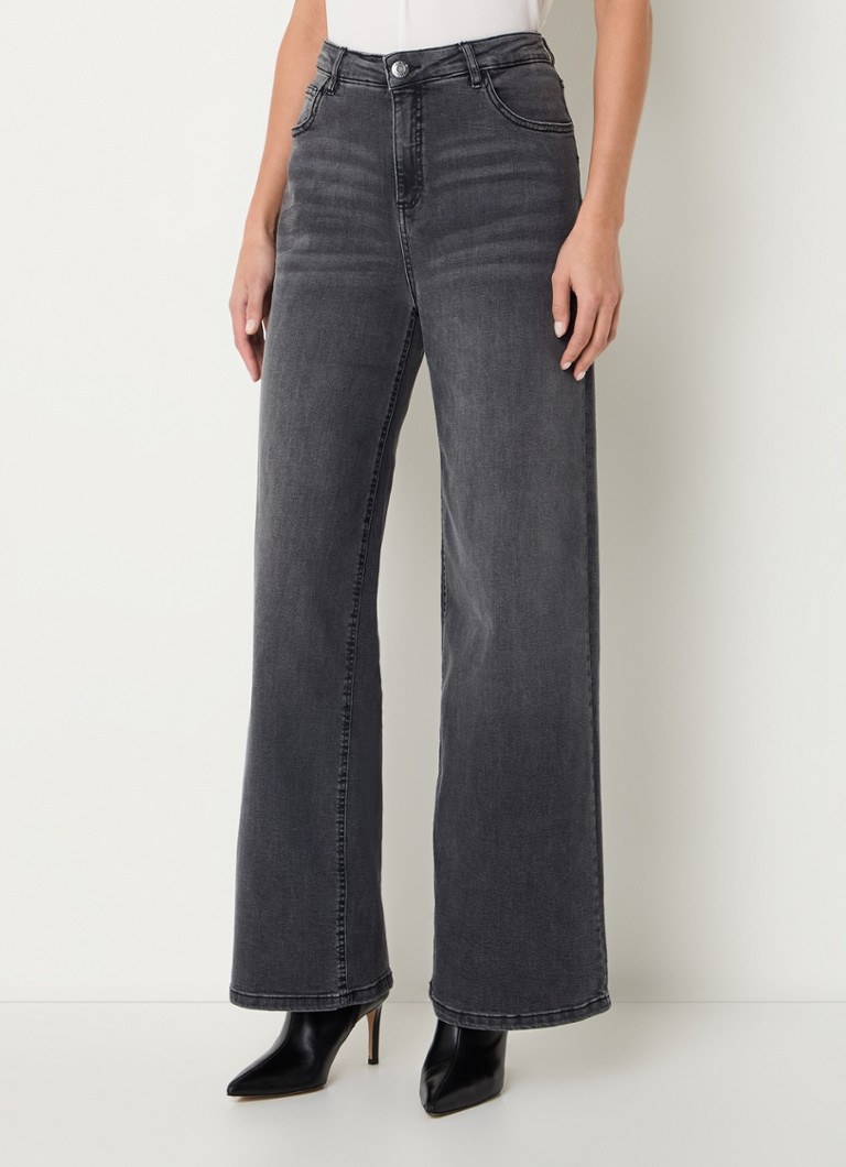 OPUS  Marli high waist wide leg jeans met steekzakken