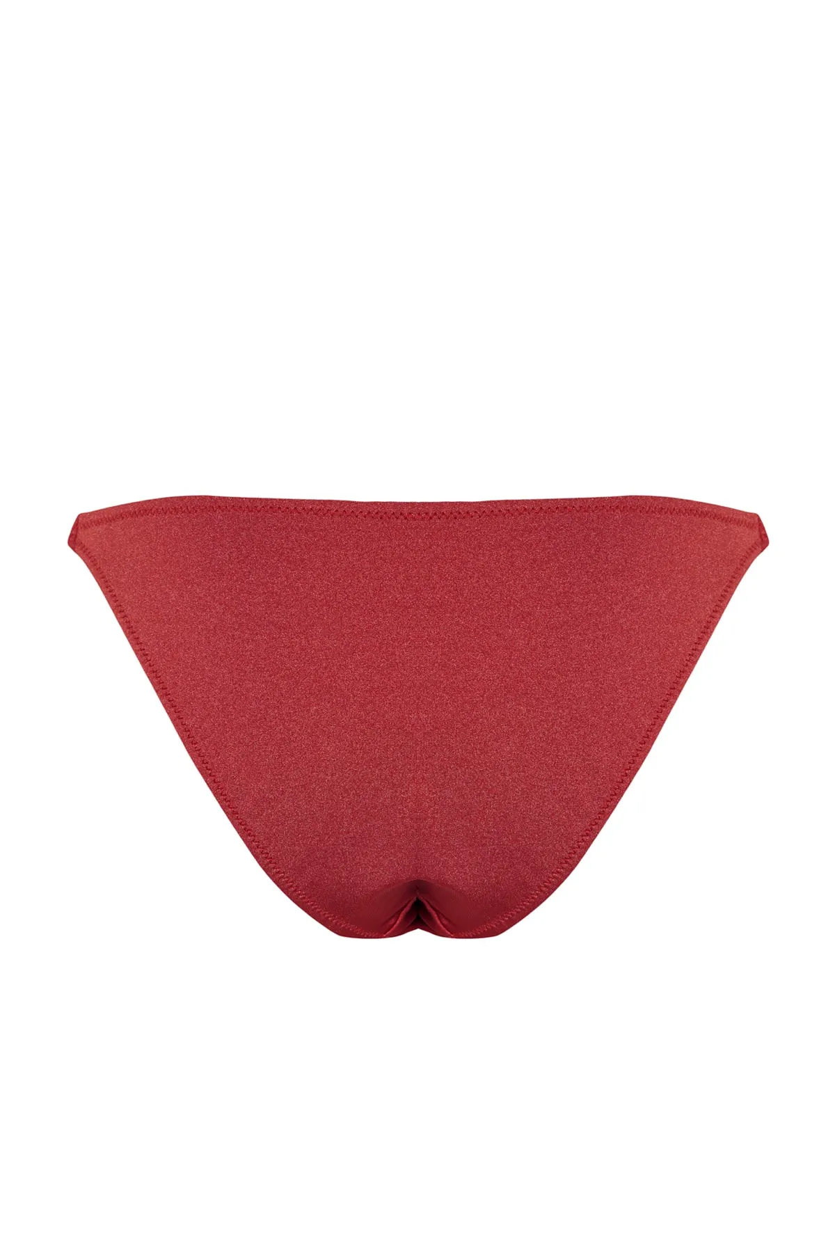 Trendyol Collection  Bikinihose mit hohem Beinausschnitt und Accessoires in Fuchsia TBESS23BA00102