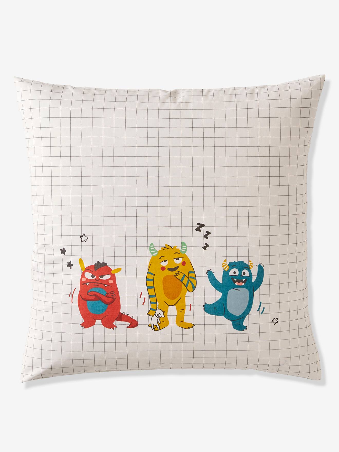 Vertbaudet Kinder Bettwäsche-Set MONSTER Oeko-Tex - mehrfarbig