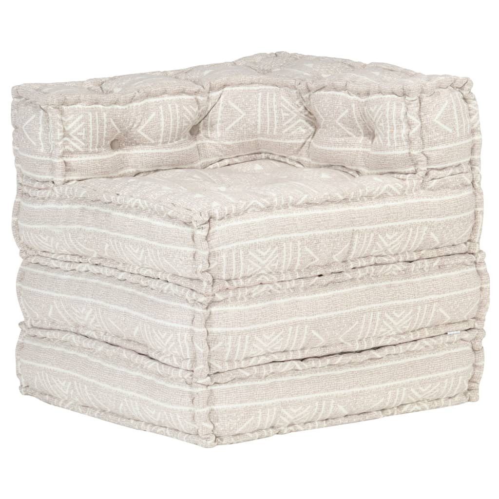 Klappmatratze 297477, möbelando, 69 cm hoch, (LxBxH: 70x70x69 cm), aus Baumwolle in Beige