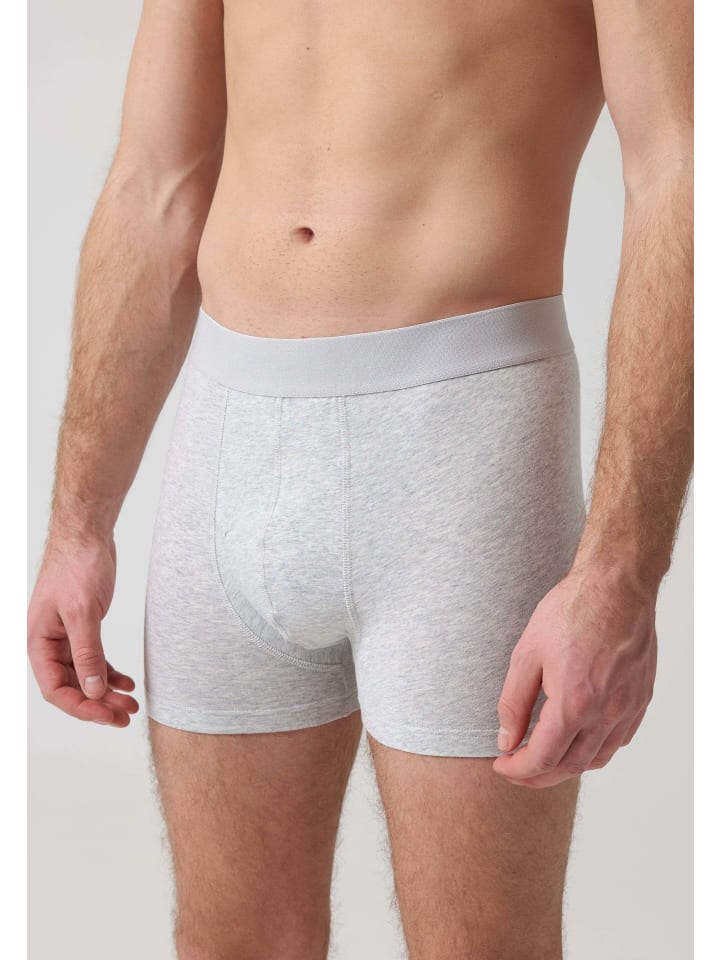 SNOCKS Boxershorts ohne Logo aus Bio-Baumwolle 6 Stück in Mix (Schwarz/Grau/Hellgrau) günstig kaufen 4XL