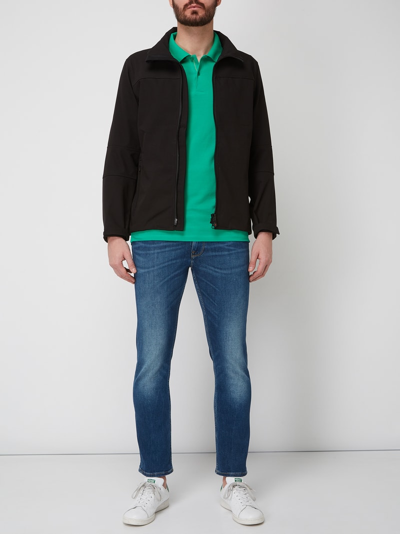 Alpinista 268 Funktionsjacke aus Softshell in schwarz