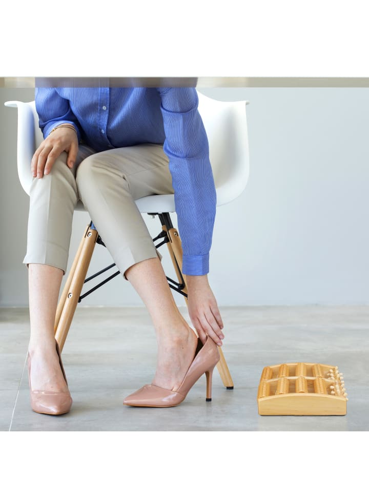 relaxdays Fußmassageroller in Natur günstig kaufen onesize