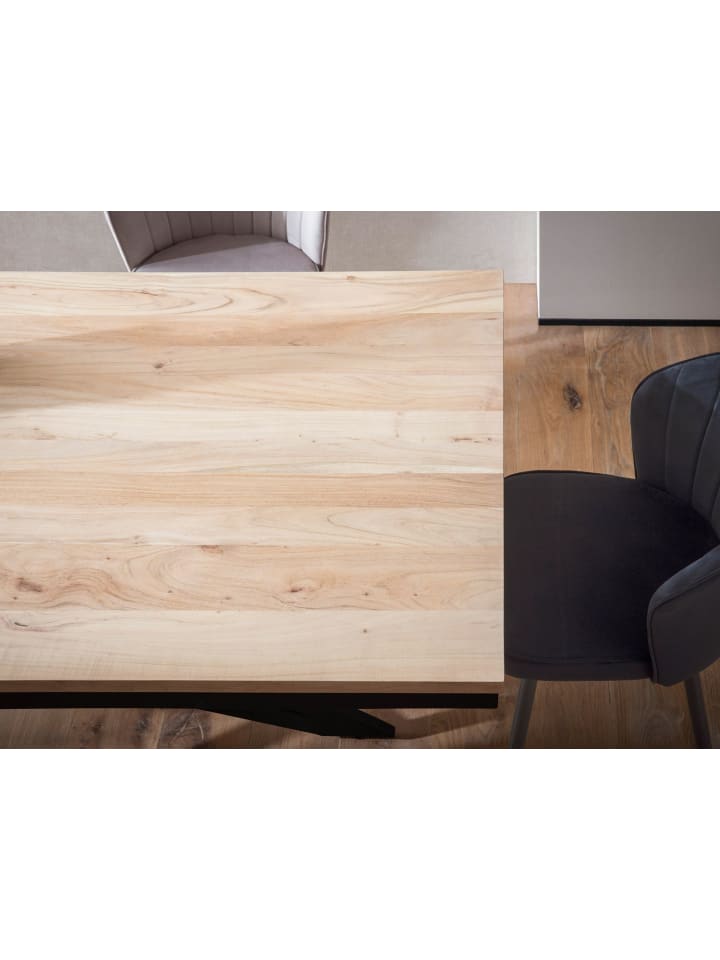 KADIMA DESIGN Esszimmertisch 200x100x77 cm Massivholz Metall Esstisch günstig kaufen onesize