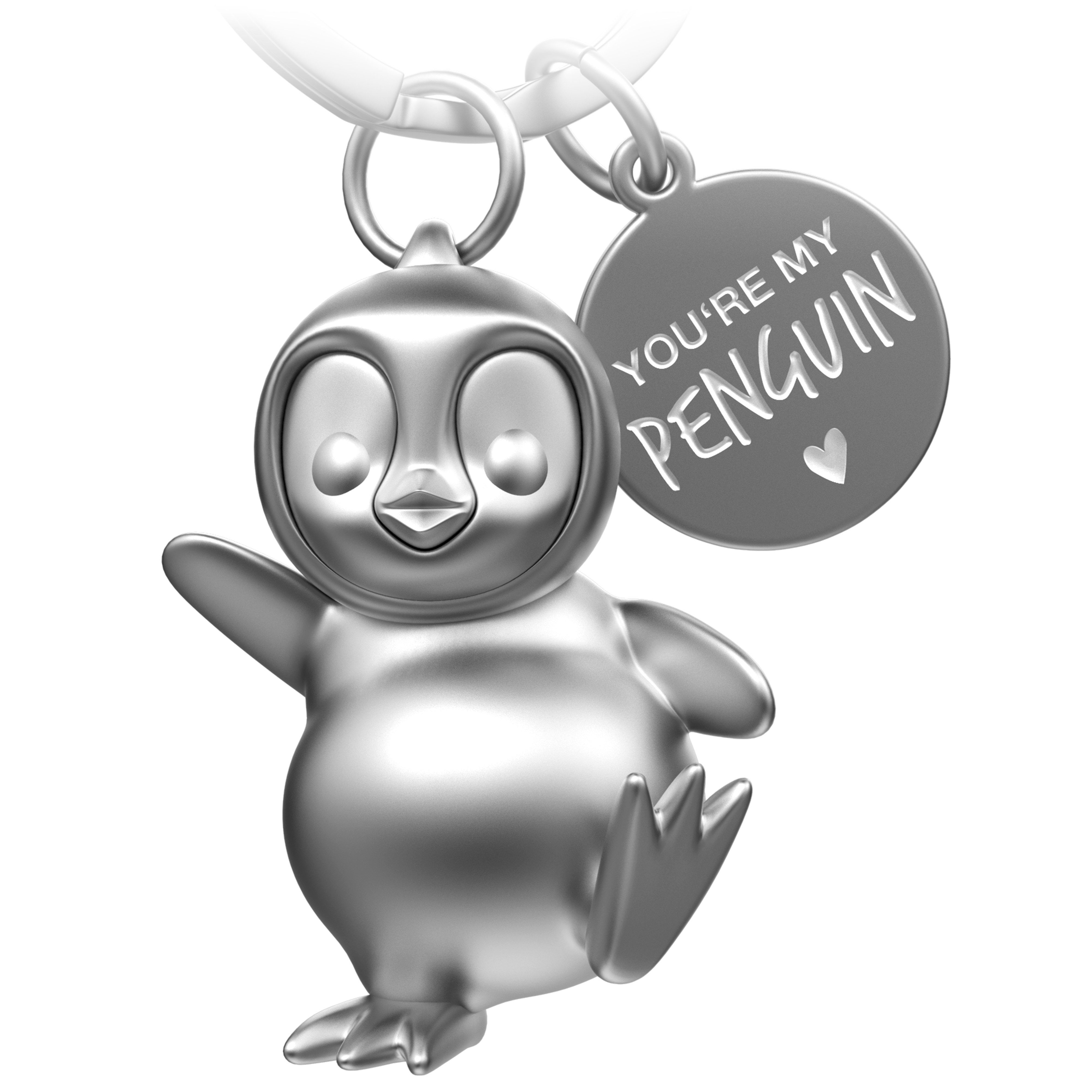 FABACH Schlüsselanhänger Pinguin Schlüsselanhänger Breezy mit Gravur 