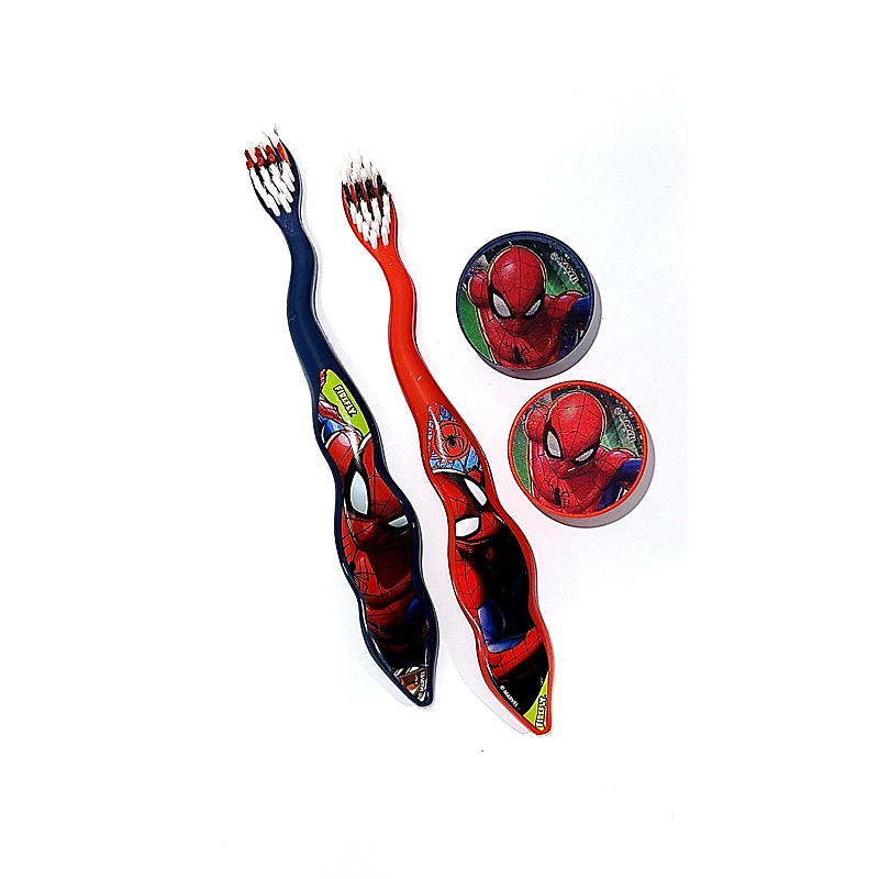 Tannbørste 2-pk Spiderman Firefly