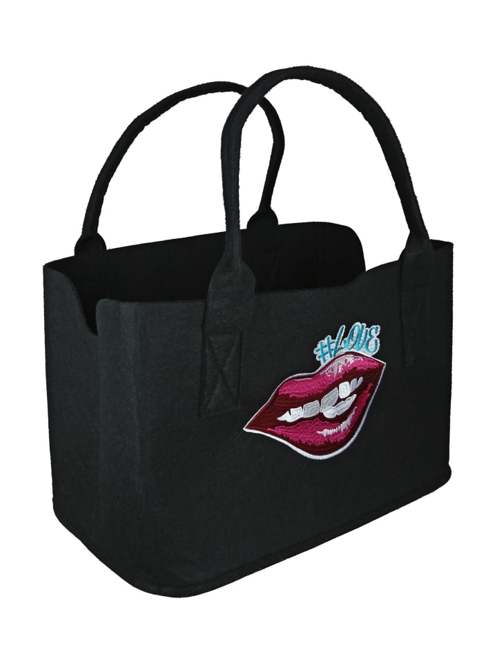 GMD Living Filztasche Street Art in Schwarz günstig kaufen onesize