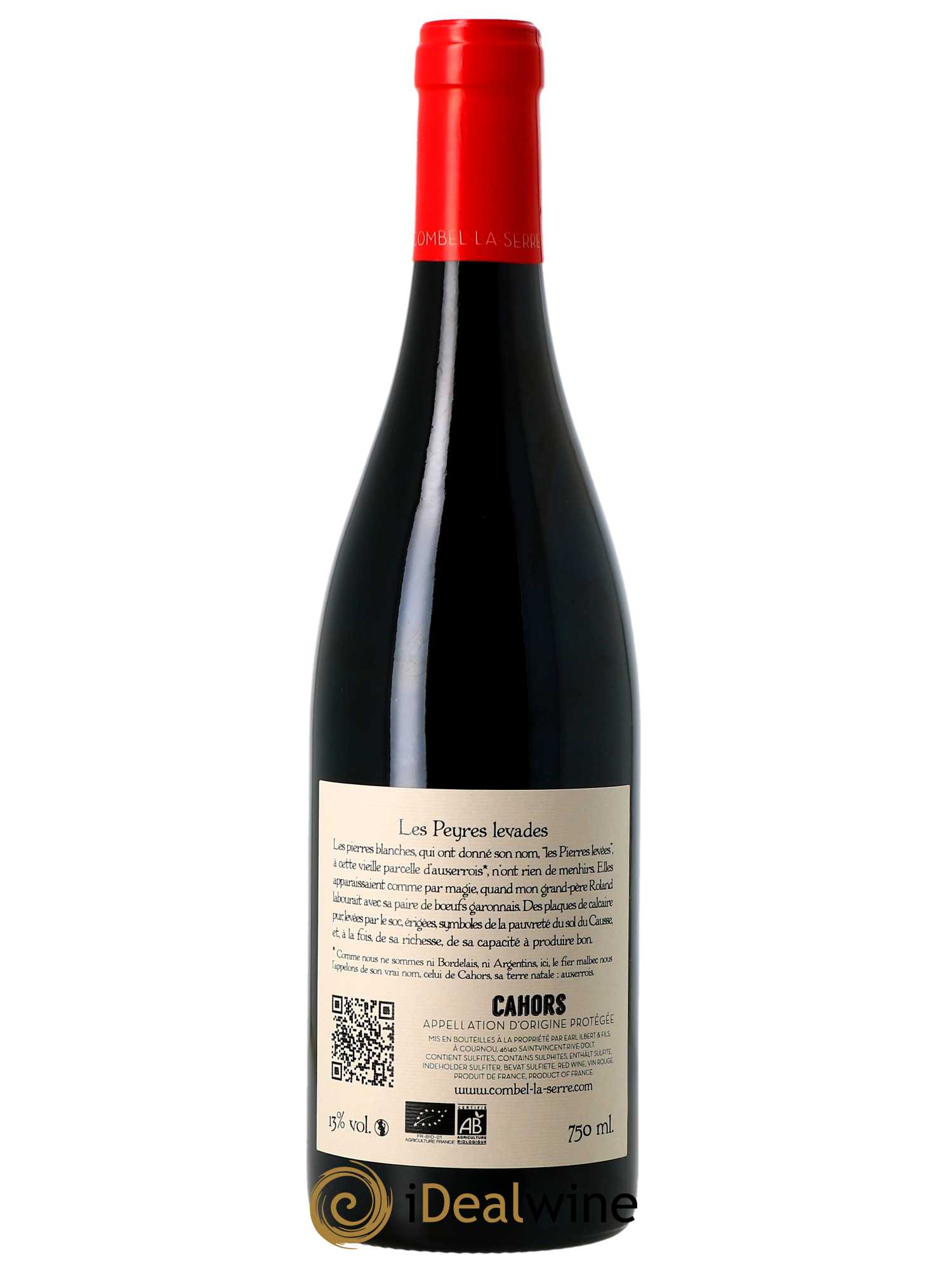 Cahors Château Combel La Serre Les Pierres Levées  2018 - Lot de 1 Bouteille