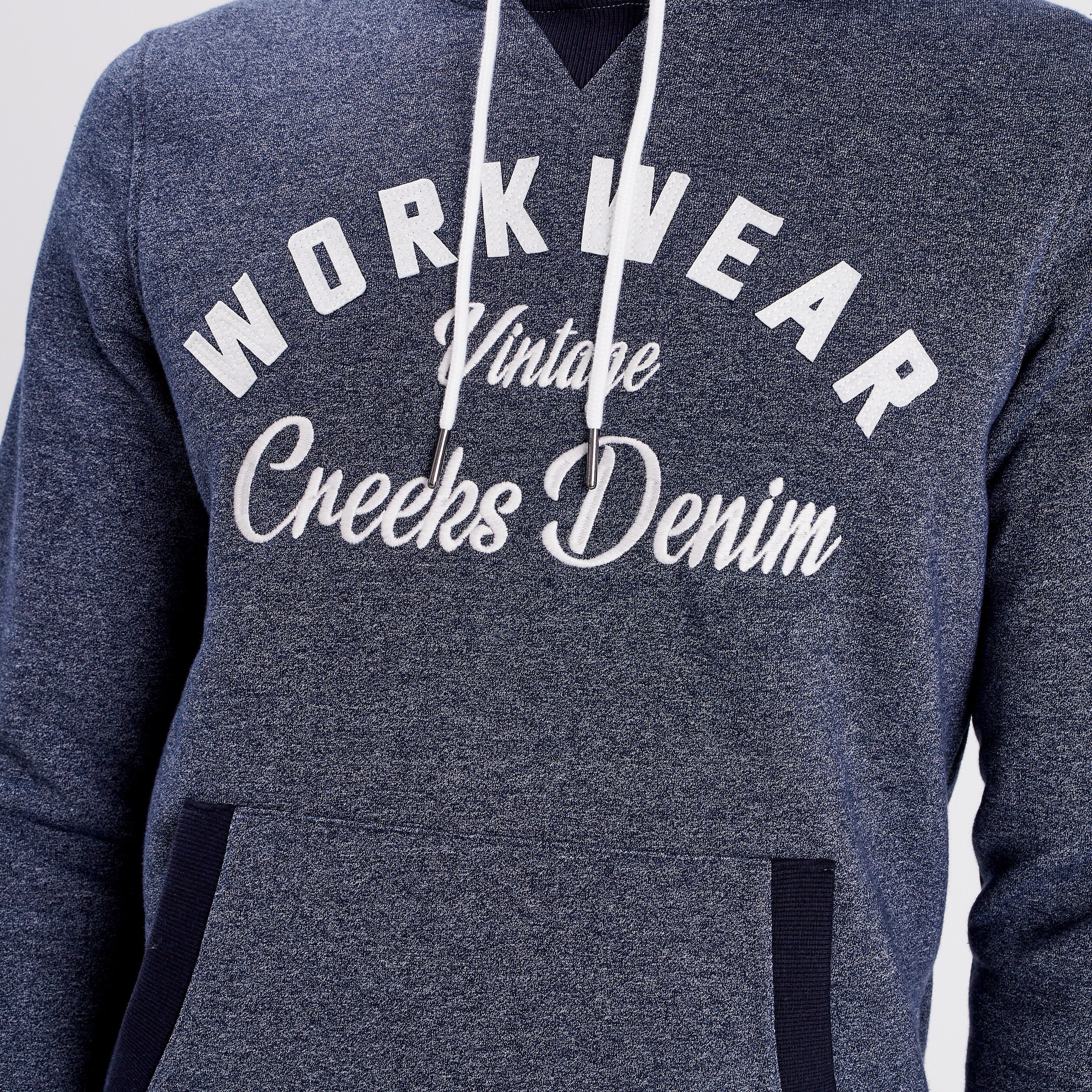 Sweat à capuche hoodie Creeks bleu gris homme | La Halle
