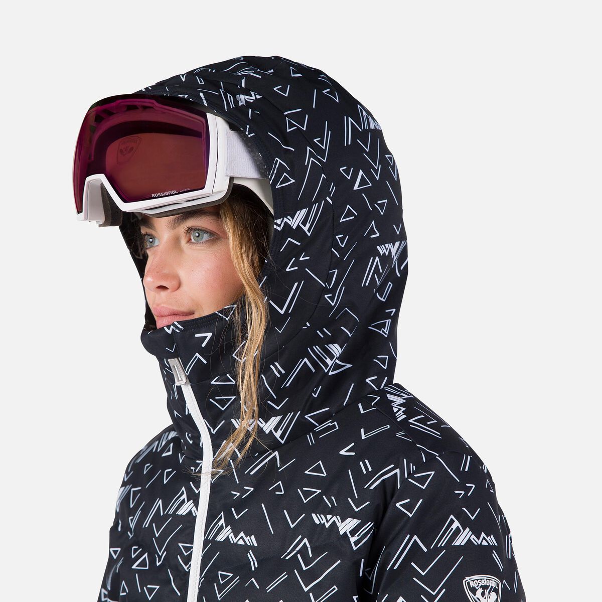 Damen-Steppskijacke mit Print Wispile