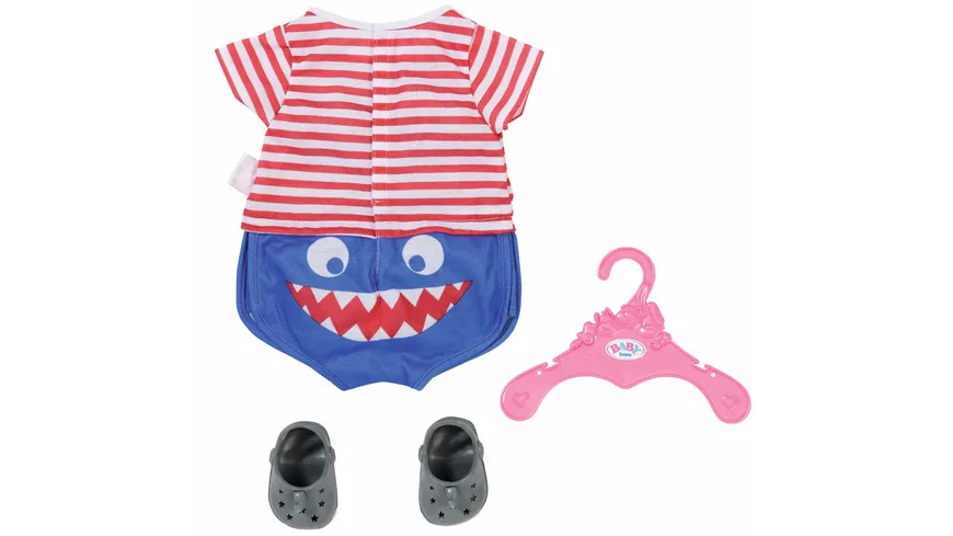 Zapf Creation BABY born Bath Pyjamas & Clogs blau 43cm