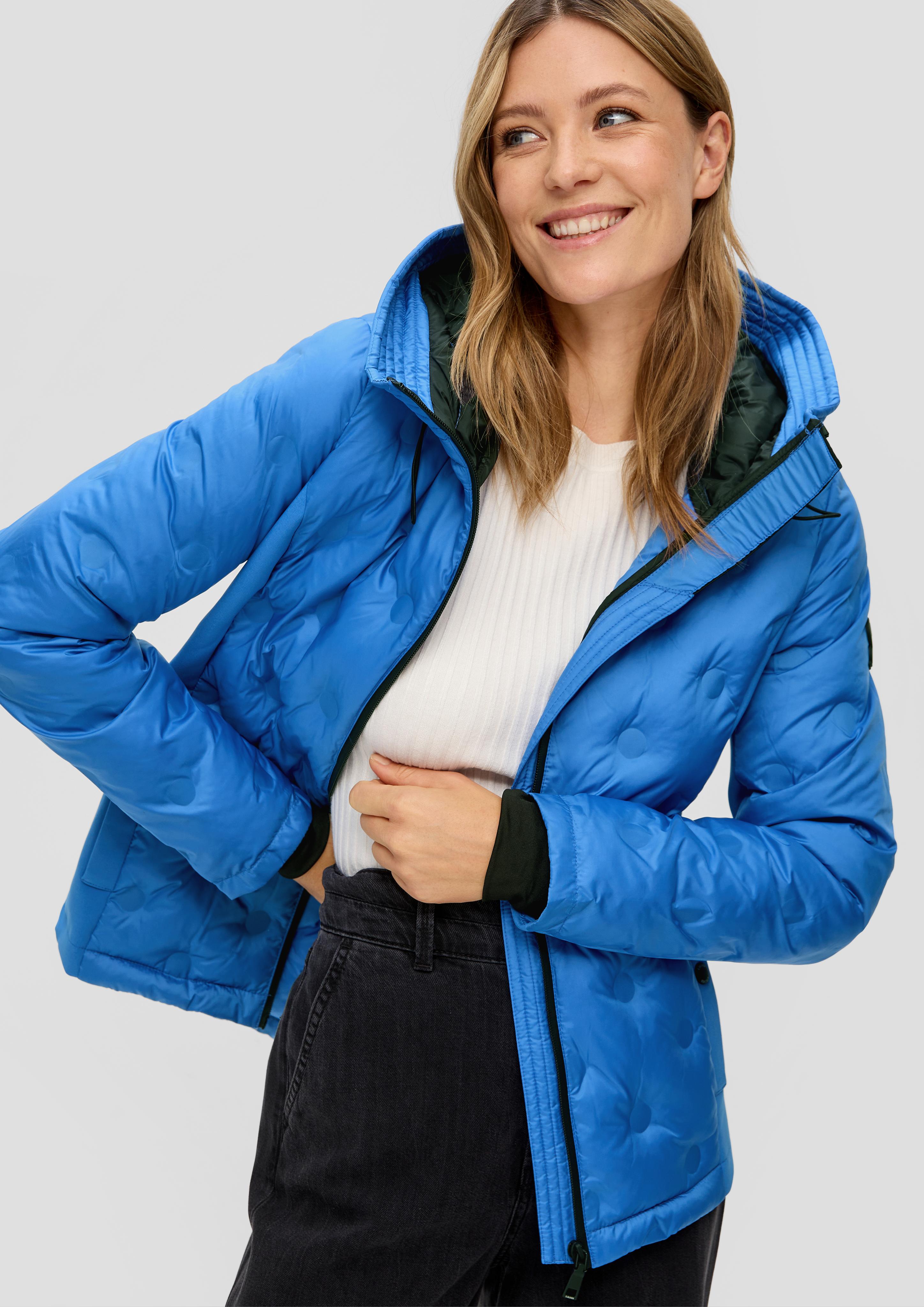 Kapuzenjacke im Fabricmix  2141553-5531