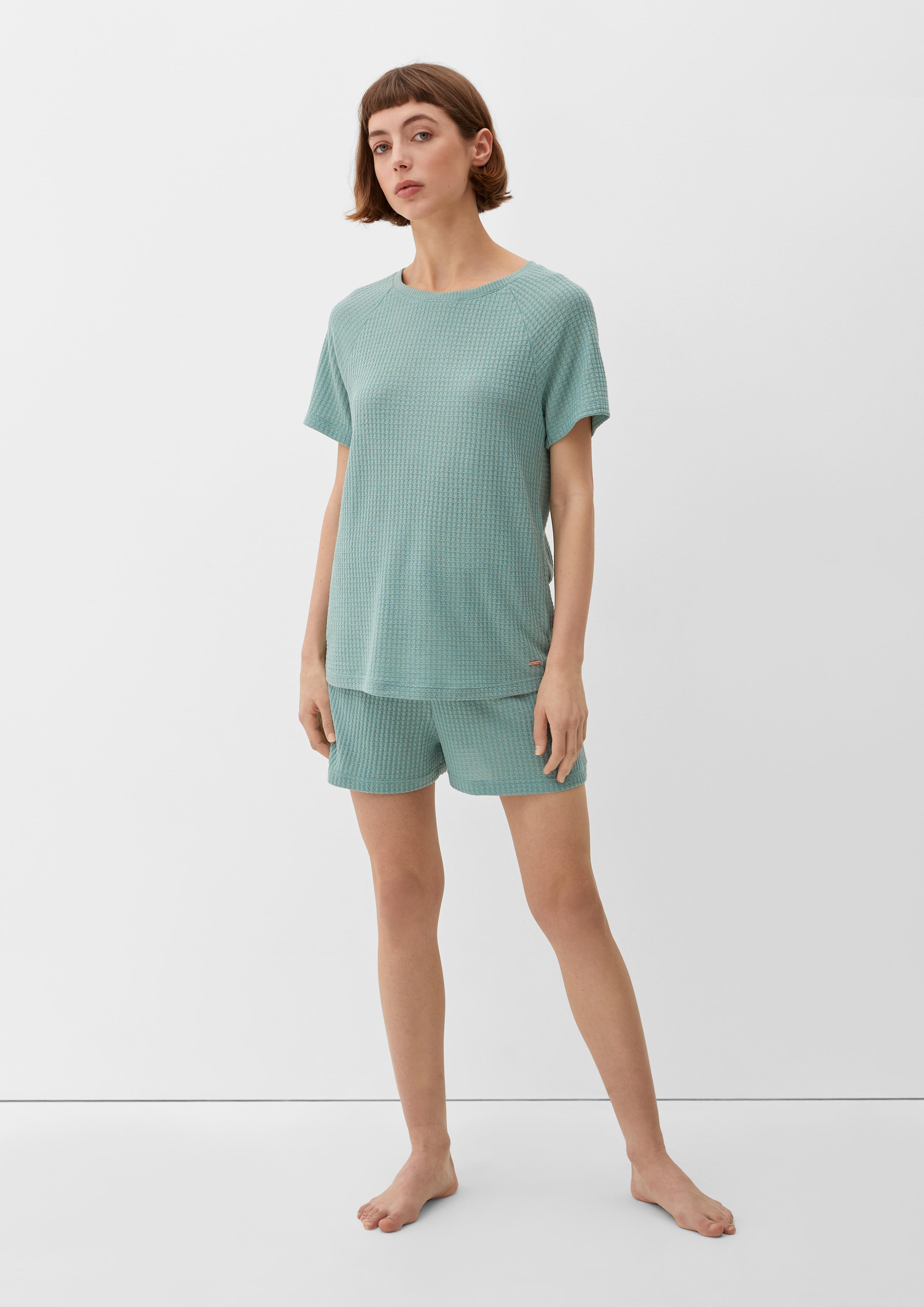 Nachtshirt in Waffelpiqué-Struktur  6007804-6200