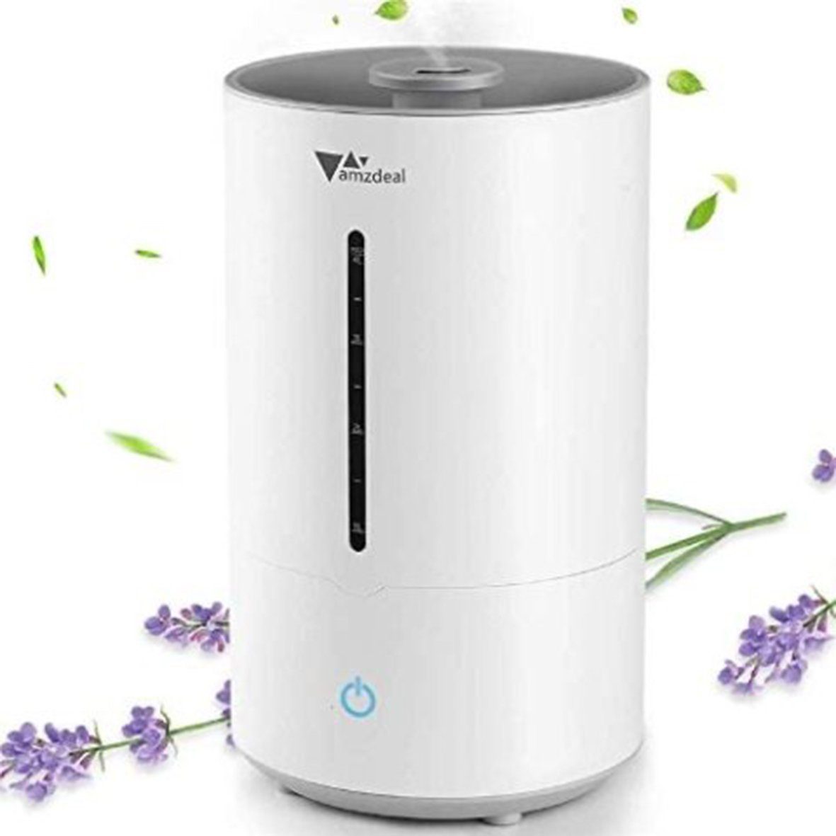 Amzdeal Luftbefeuchter HTJ-2195, 4,00 l Wassertank, ≤38dB Geräuschniveau, 3 stufiger elektrischer Raumbefeuchter