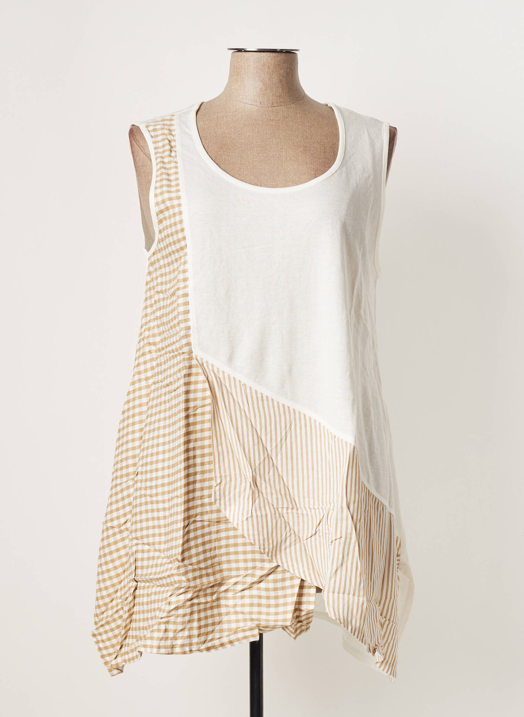 G Oze Tuniquesansmanche Femme couleur blanc