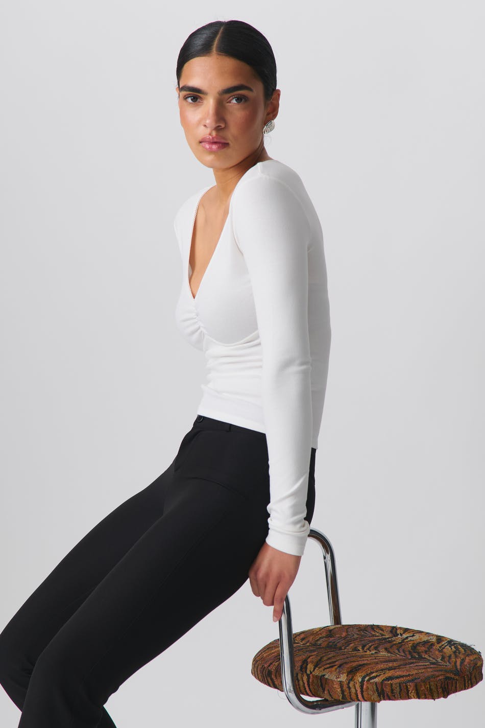 V-neck top