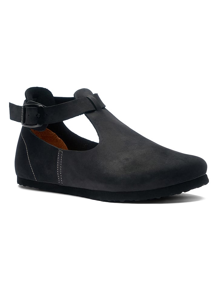 Comfortfusse Leder-Ballerinas in Schwarz günstig kaufen