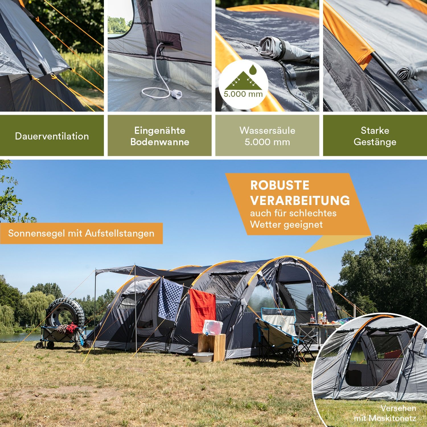 Skandika Gotland 6 Sleeper Protect Tunnelzelt