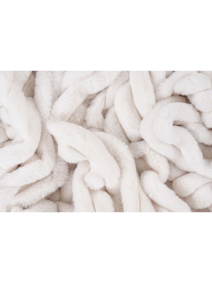 GMD Living Superweiche Kuscheldecke PLUSH, moderne Wohndecke in Ivory (elfenbein) günstig kaufen 150 x 200 cm