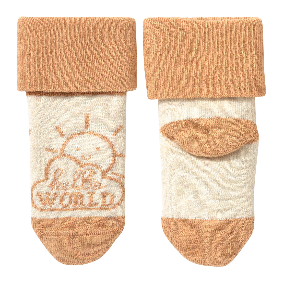 2 Paar Newborn Socken mit Umschlagbündchen