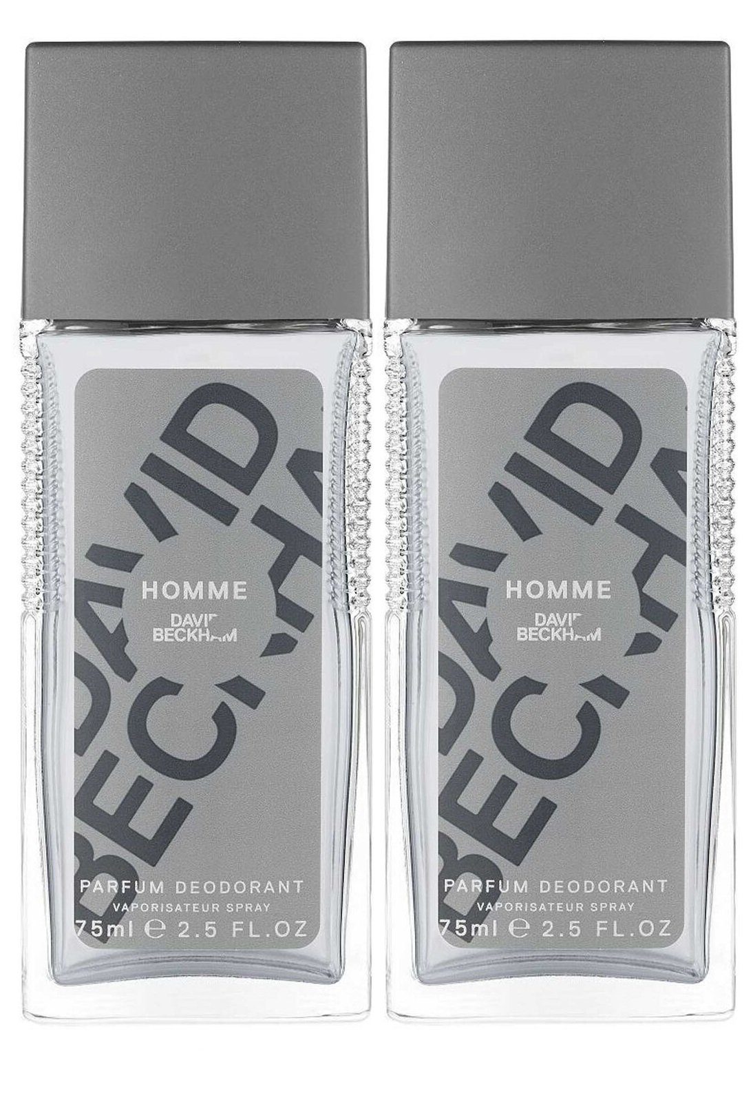 DAVID BECKHAM Duft-Set DAVID BECKHAM Homme 2x 75ml Parfum Spray Deodorant Herren Männer, 2-tlg., Herrenduft Duftspray Männerduft Duft Geschenk frischer Duft Parfüm
