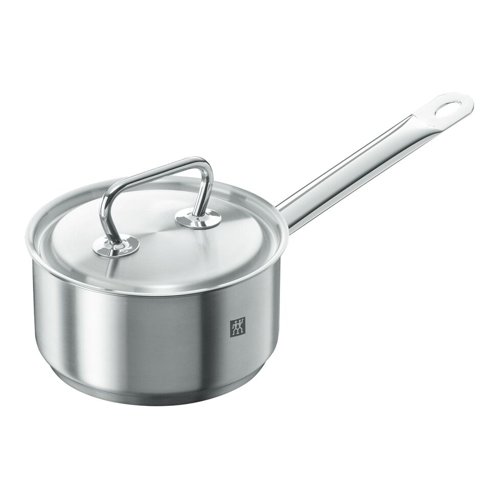 Stieltopf 16 cm, 18/10 Edelstahl, Silber