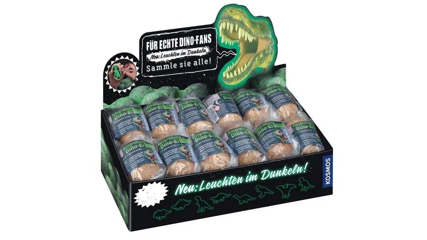KOSMOS - Mitbringexperimente - Nachtleuchtender Dino 1 Stück (Blindbag)