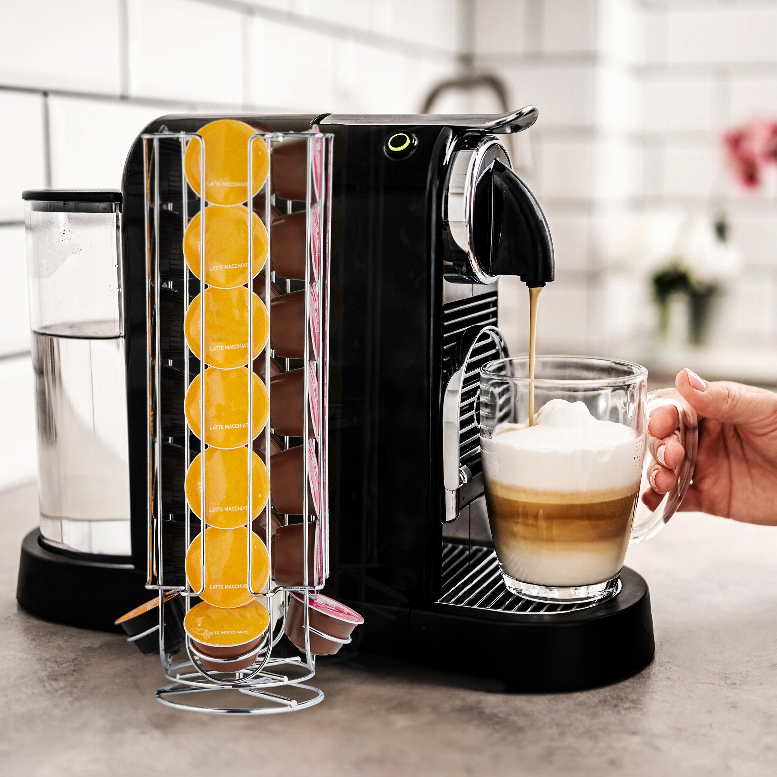 relaxdays Kapselhalter Kapselhalter für 28 Dolce Gusto Kapseln