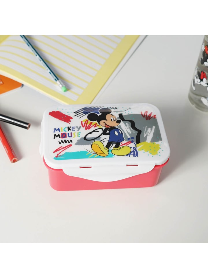 Geda Labels Brotdose Mickey & Friends in Rot - 16x10,5x6,5cm günstig kaufen onesize