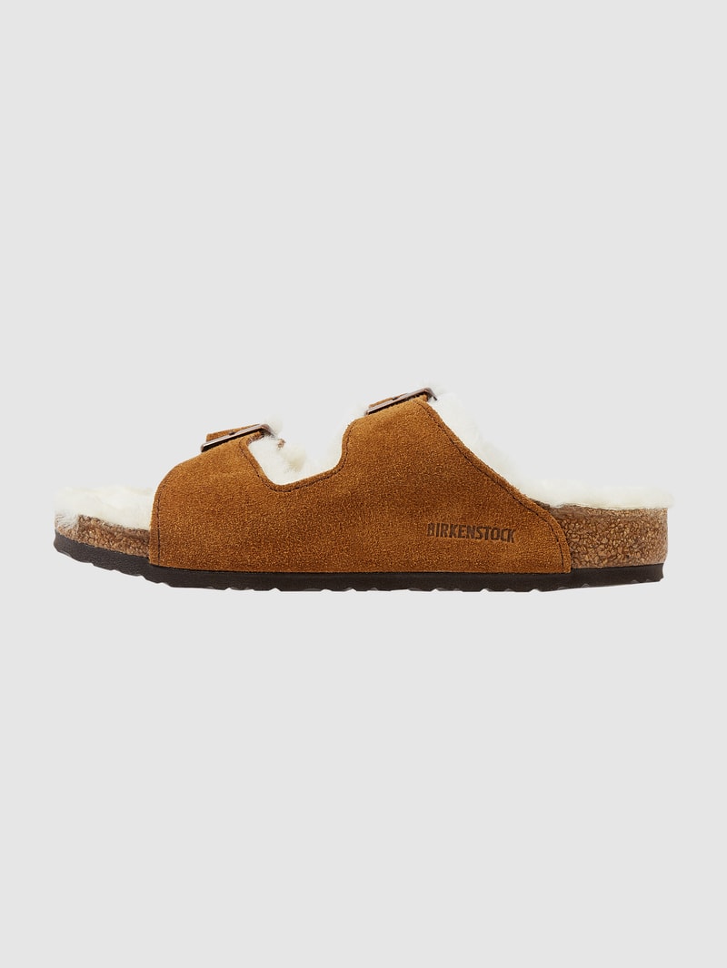 Sandalen aus Veloursleder Modell 'Arizona' in camel