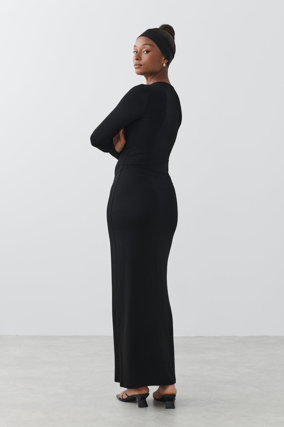Soft touch jersey maxi dress