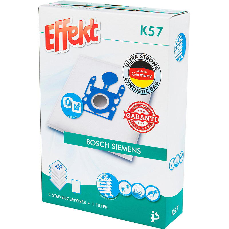 Effekt Støvsugerposer K57 5-pk