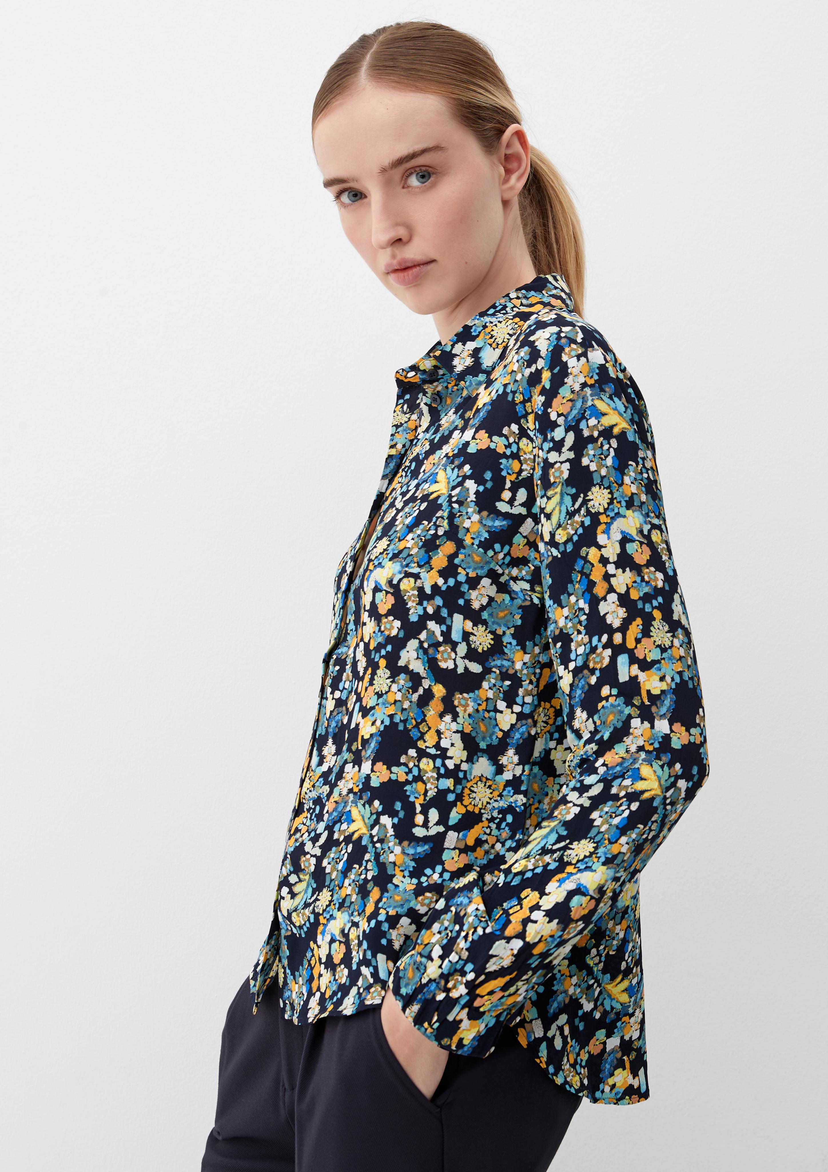 Viskosebluse mit Crêpestruktur  2128304-59A0