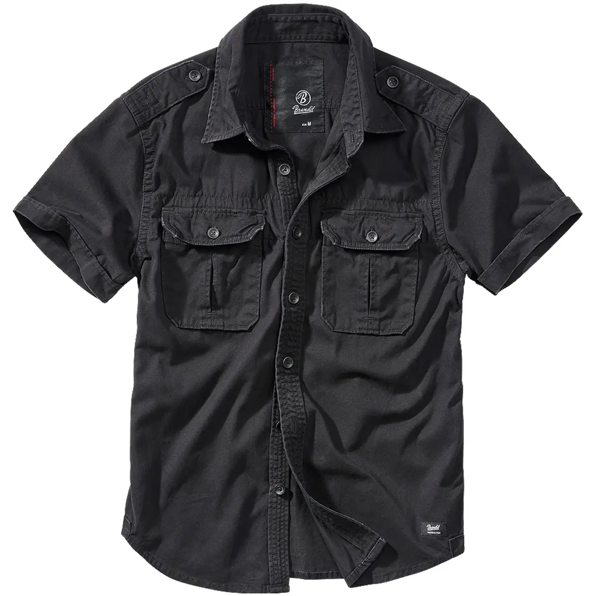 Vintage Shirt kurzarm schwarz