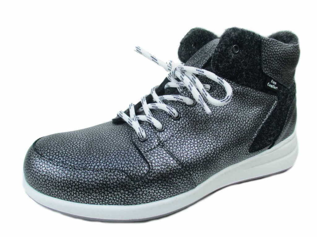 FINN COMFORT Schnür-Stiefeletten grau Carezza