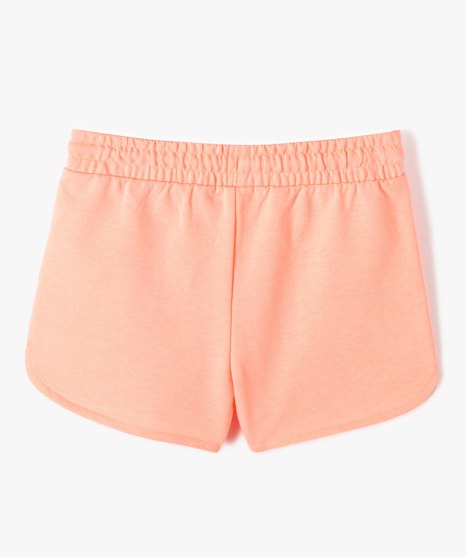 Short fille en maille fine avec ceinture élastique rose | GEMO