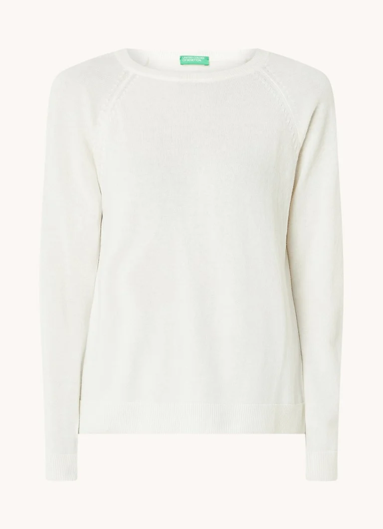 Maglione girocollo Benetton in pregiata maglia di misto cashmere