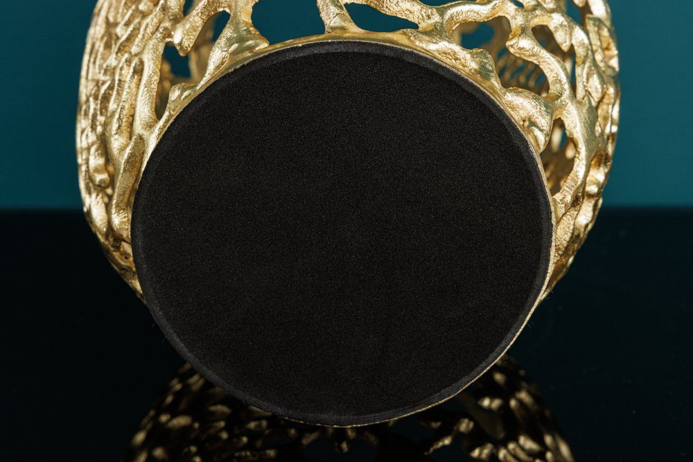 riess-ambiente Dekovase ABSTRACT LEAF 50cm gold (Einzelartikel, 1 St), Wohnzimmer · Handmade · Metall · Vase · Gold-Optik · Schlafzimmer