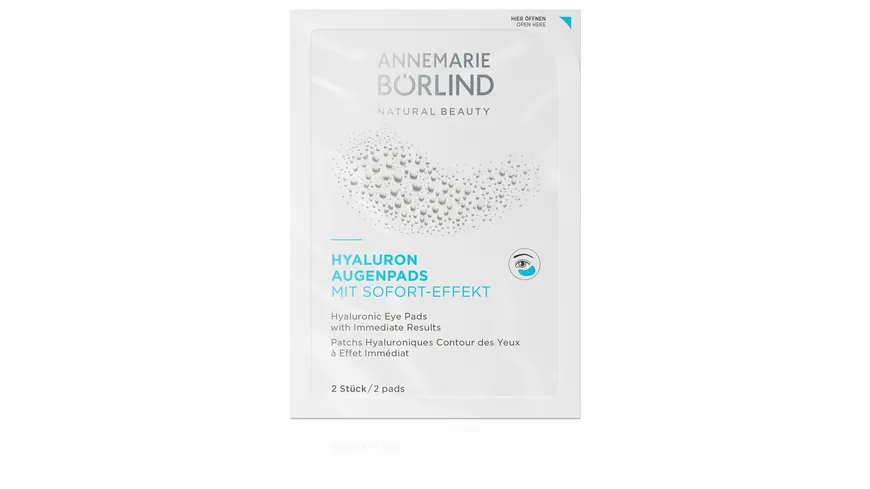 ANNEMARIE BÖRLIND HYALURON AUGENPADS mit Sofort-Effekt