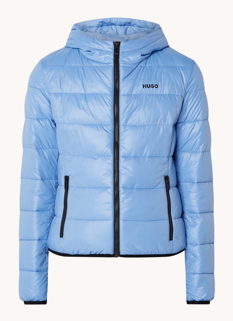 HUGO BOSS Famara καπιτονέ μπουφάν με τσέπες με φερμουάρ και κουκούλα