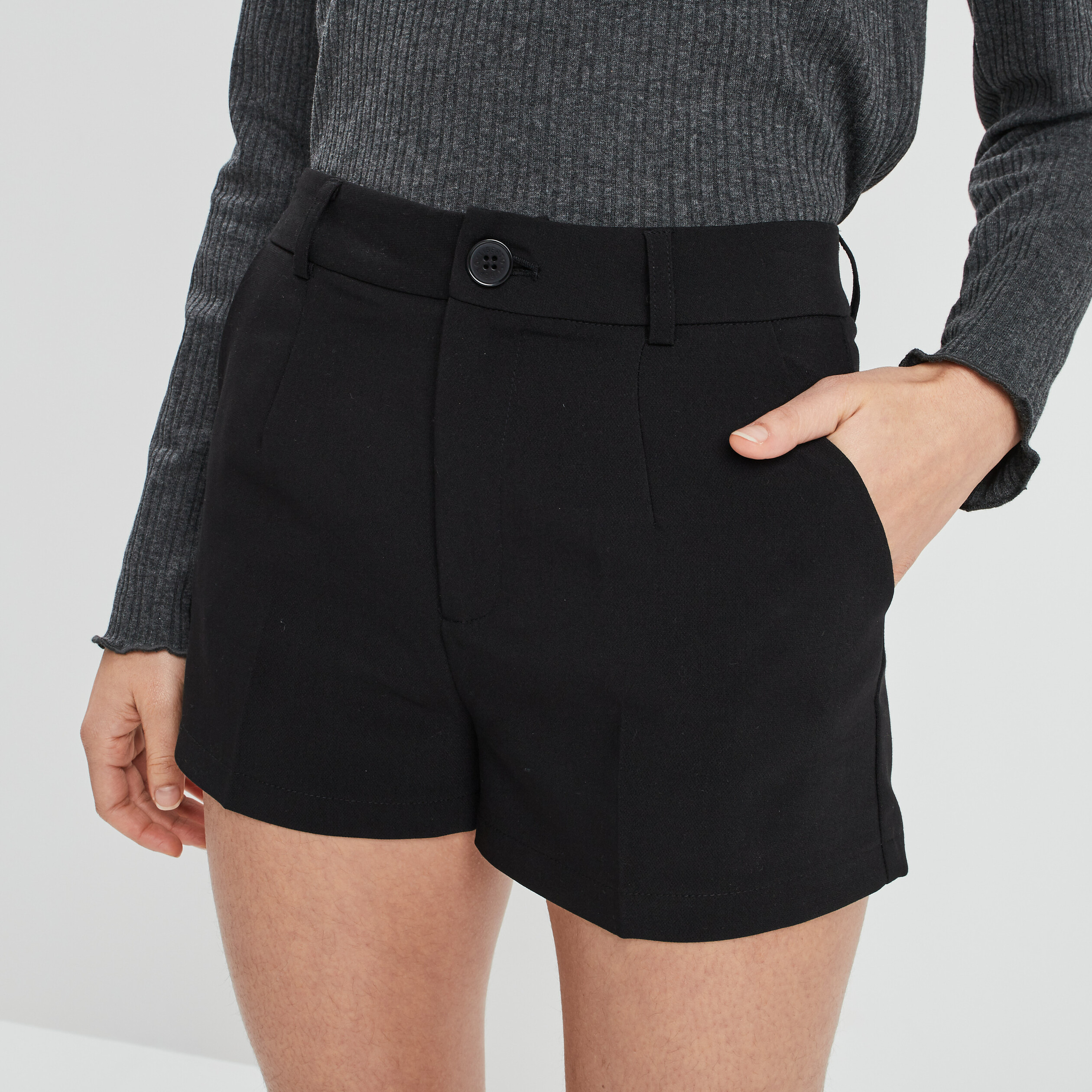 Short city mom noir femme | La Halle
