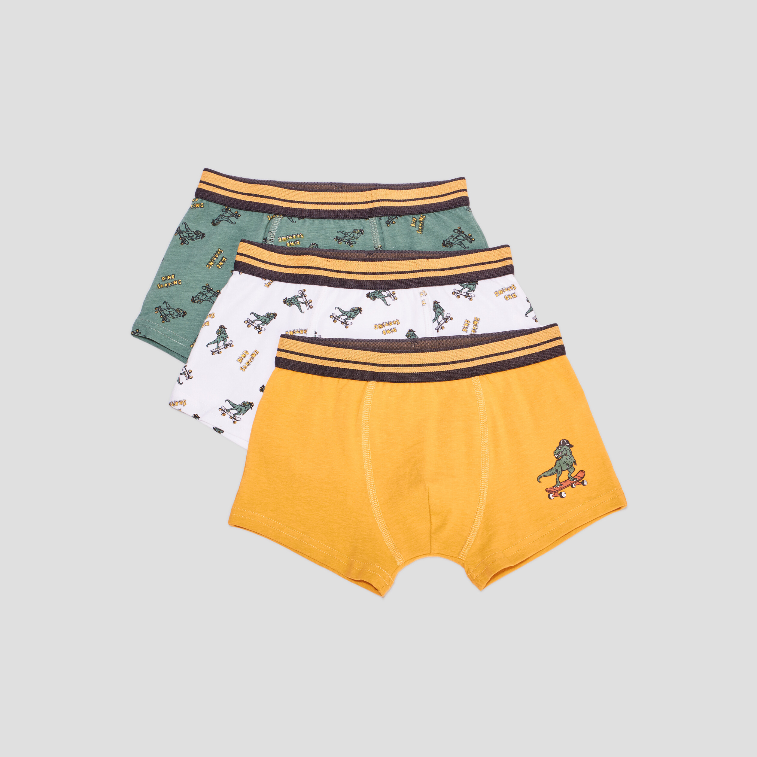 Lot 3 boxers coton jaune garçon | La Halle